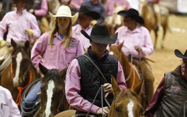 The Amarillo Civic Center arena was a sea of pink on Friday, as the World Championship Ranch Rodeo promoted breast cancer awareness through the Punchy in Pink night. Punchy in Pink is an initiative that helps ranch women battling breast cancer.