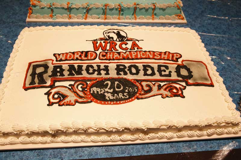 What’s a birthday party without cake? As the Working Ranch Cowboys Association and the World Championship Ranch Rodeo celebrate 20 years, competitors and their families helped mark the occasion during a Saturday afternoon party.