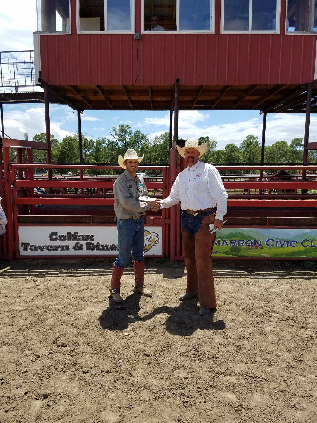 2017 Maverick Ranch Rodeo Bronc Riding First Place: Toby Snyder, Snyder & Woolfolk