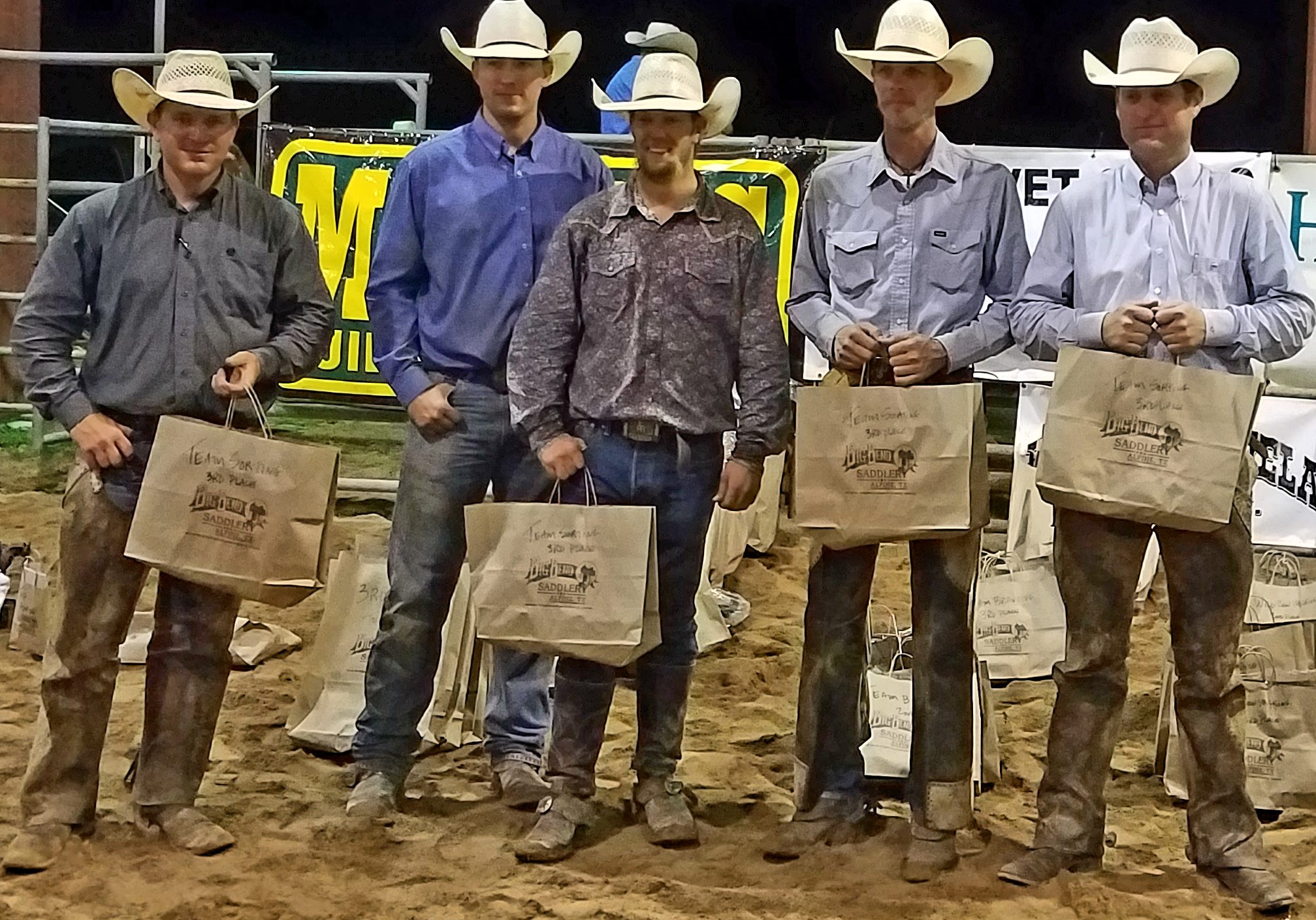 Angell Ranch - Third Place Ranch Team - 2017 Big Bend of Texas Ranch Rodeo