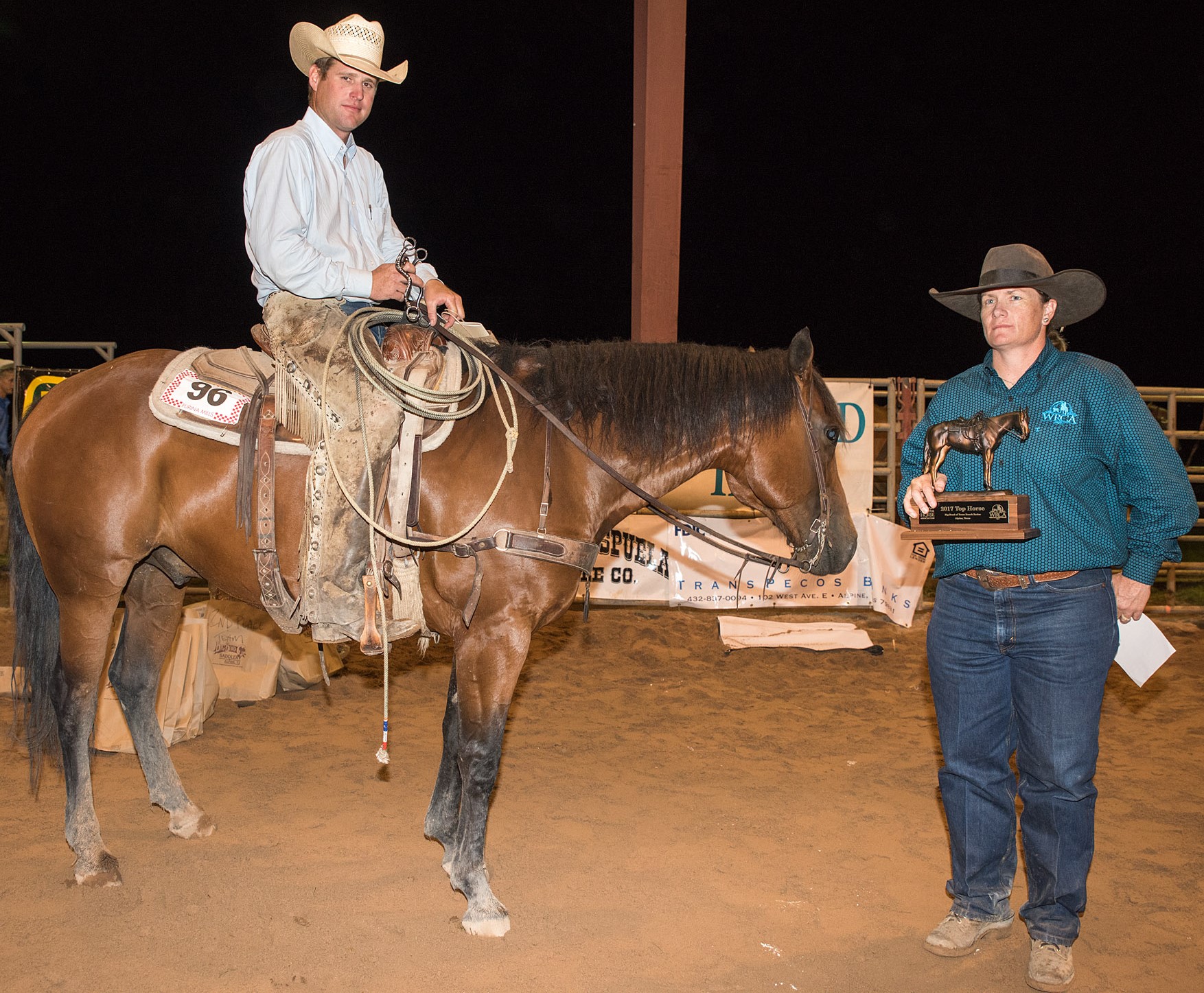 JMP Ethan, Ridden By: Bill Angell, Angell Ranch, Owned by: Angell Ranch - Top Horse - 2017 Big Bend of Texas Ranch Rodeo