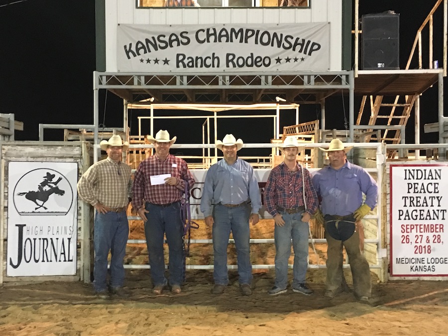 2017 Kansas Championship Ranch Rodeo Winning Team: C5T/Scribner - David Scribner, Brett Cloud, Daniel Scribner, Luke Igo