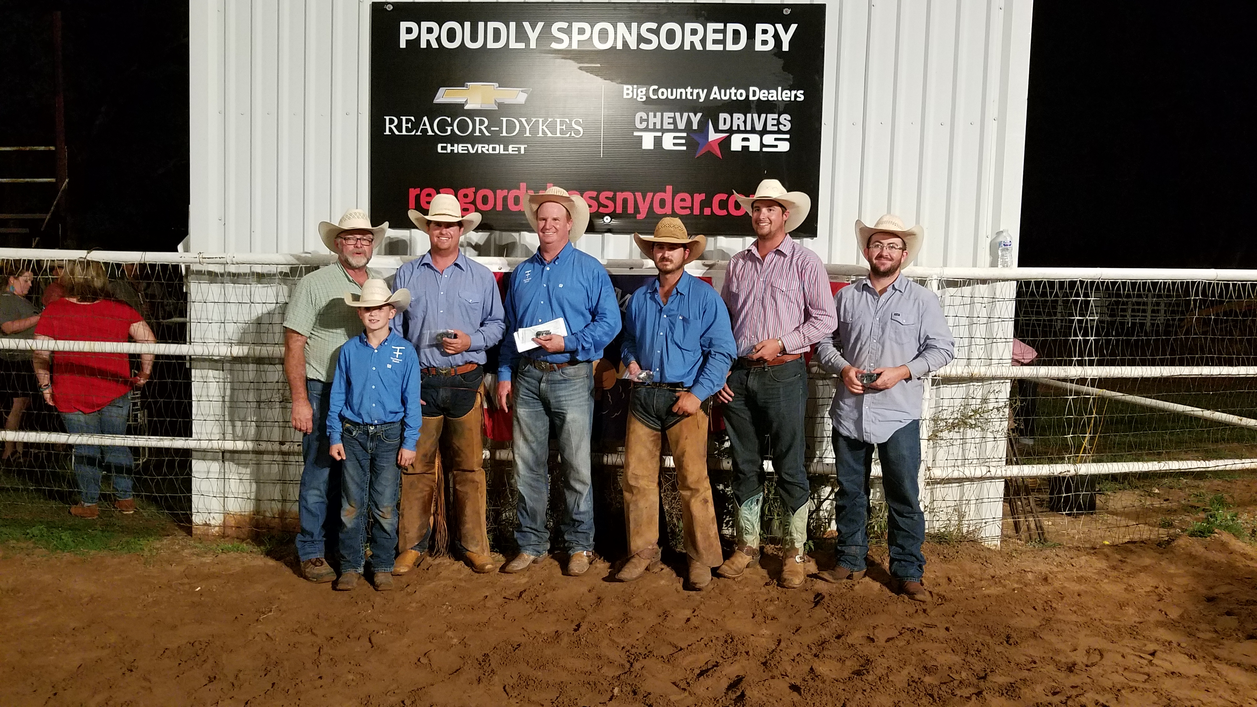 2017 Old Settler’s Reunion Ranch Rodeo First Place Ranch Team: Thompson Ranch