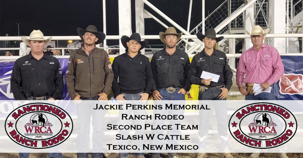 2022 Jackie Perkins Memorial Ranch Rodeo Results