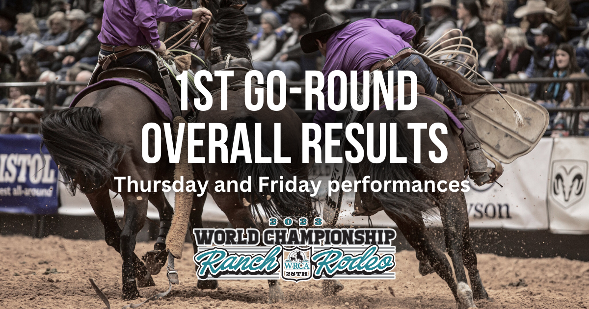 28th World Championship Ranch Rodeo First GoRound Results